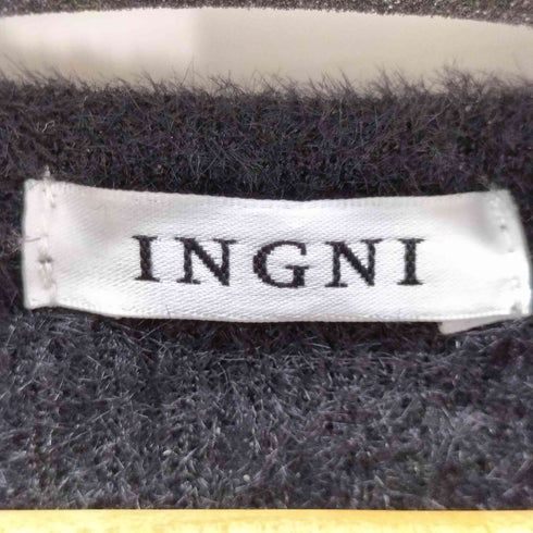 イング INGNI フェザーリブ デコルテオープンリボンニット レディース import:M