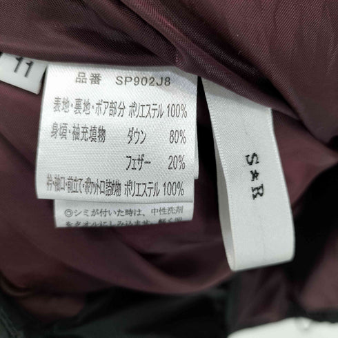 Style Ravie 袖ファー ダウンコート レディース