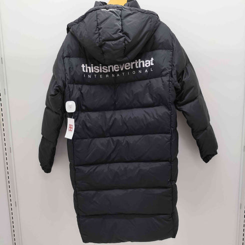 ディスイズネバーザット thisisneverthat ロゴ プリント ダウンコート ベンチコート メンズ import:S