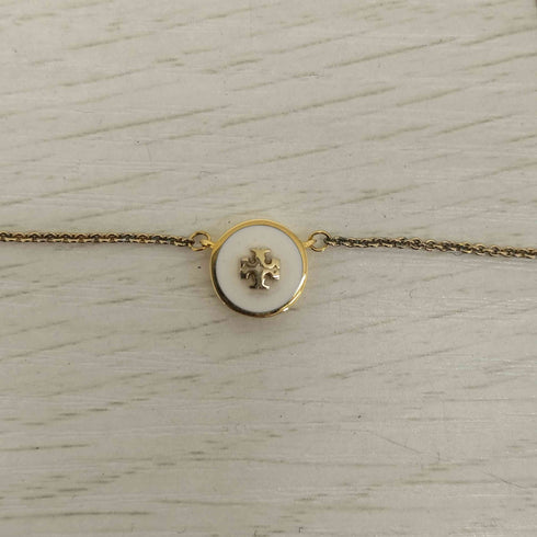 トリーバーチ TORY BURCH キラ エナメル ペンダント ゴールド×アイボリー レディース