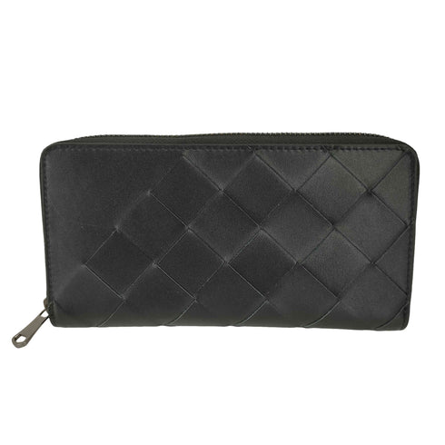 INTREX イントレチャート 編み込み レザー長財布 メンズ