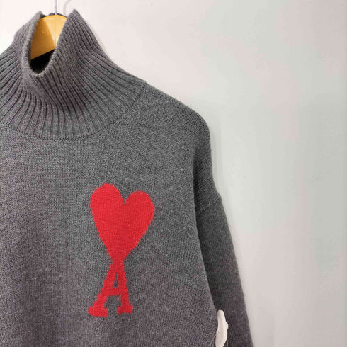 アミアレクサンドルマテュッシ AMI ALEXANDRE MATTIUSSI Turtle Neck Heart Logo Wool Kini ハートロゴ タートルネック ニット セーター メンズ import:S