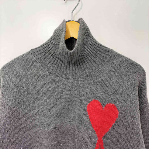 アミアレクサンドルマテュッシ AMI ALEXANDRE MATTIUSSI Turtle Neck Heart Logo Wool Kini ハートロゴ タートルネック ニット セーター メンズ import:S