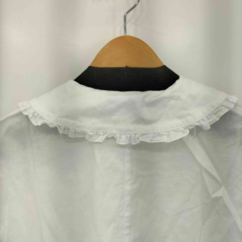 ロクビューティーアンドユースユナイテッドアローズ 6 BEAUTY & YOUTH UNITED ARROWS COTTON FRILL COLLAR SHORT SLEEVE SHIRT/シャツ レディース