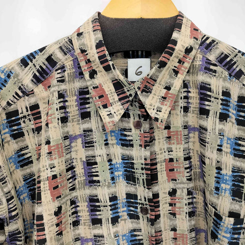 ロクビューティーアンドユースユナイテッドアローズ 6 BEAUTY & YOUTH UNITED ARROWS CHECK PRINT SHIRT/シャツ レディース