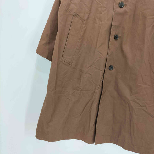 ユニクロユー UNIQLO U ステンカラーコート ブラウン Sサイズ メンズ JPN:S