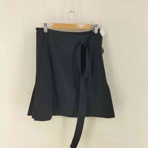 プラダ PRADA イタリア製 ベルト付きプリーツスカート レディース EUR:40-42