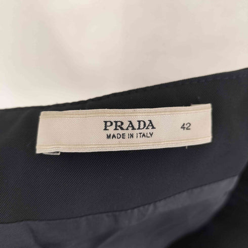 プラダ PRADA イタリア製 ベルト付きプリーツスカート レディース EUR:40-42