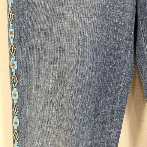ローレンジーンズカンパニー LAUREN JEANS COMPANY ビジュー付き デニムパンツ レディース 6