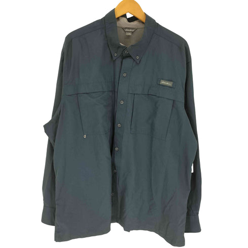 エディーバウアー Eddie Bauer リップストップ L/S ナイロン ワークシャツ メンズ 2XL