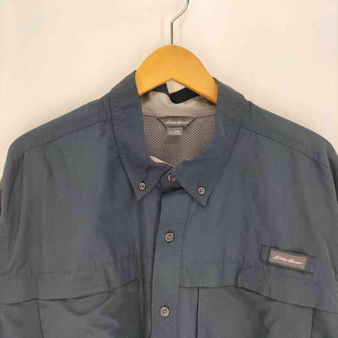 エディーバウアー Eddie Bauer リップストップ L/S ナイロン ワークシャツ メンズ 2XL