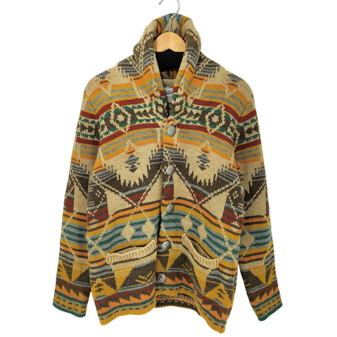 ANTIBALLISTIC ネイティブ柄 ノルディック コンチョ ショールカラー カーディガン メンズ FREE