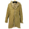 PEAU D' ANE フランス製 羊革 シープレザー フーデッド ファーコート レディース FR:38