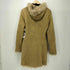 PEAU D' ANE フランス製 羊革 シープレザー フーデッド ファーコート レディース FR:38