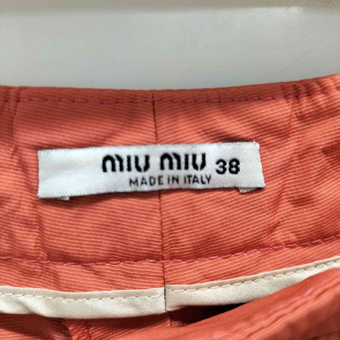 ミュウミュウ miu miu アセテート ショーツ レディース EUR:38