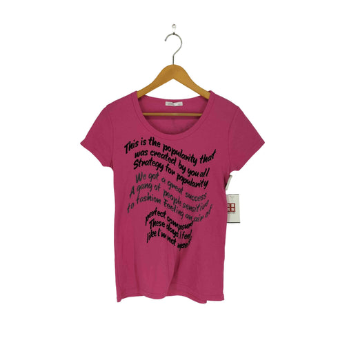 PARK GIRL Y2K ラメ 英文字 メッセージ Tシャツ メンズ LL