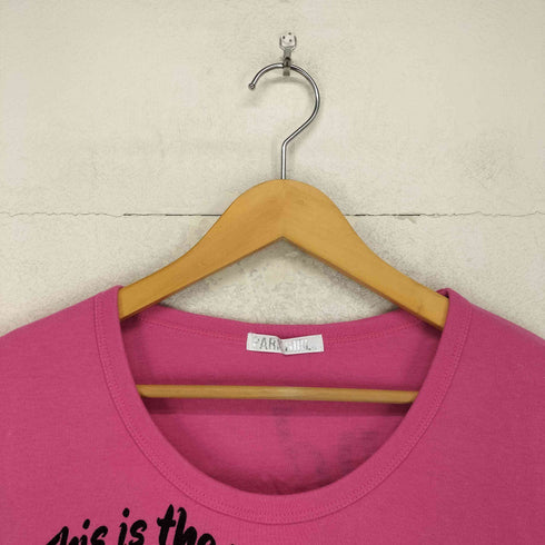 PARK GIRL Y2K ラメ 英文字 メッセージ Tシャツ メンズ LL