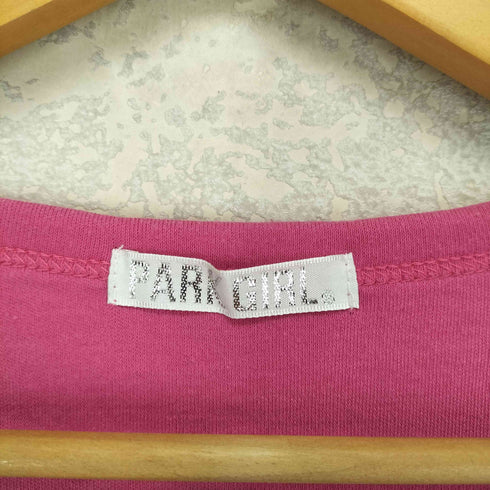 PARK GIRL Y2K ラメ 英文字 メッセージ Tシャツ メンズ LL