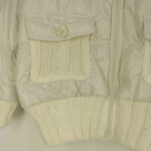 NATURAL WORKS Y2K ニット切替 フードファー ブルゾン レディース JPN:L