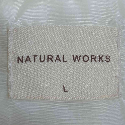 NATURAL WORKS Y2K ニット切替 フードファー ブルゾン レディース JPN:L