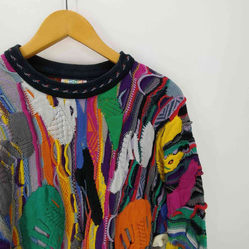 クージー COOGI マルチカラー 3Dニット セーター メンズ import:S