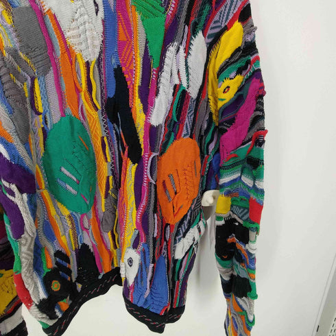 クージー COOGI マルチカラー 3Dニット セーター メンズ import:S