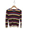 ジョンスメドレー JOHN SMEDLEY クルーネック ボーダー セーター レディース import:M