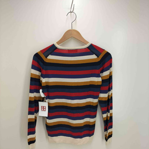 ジョンスメドレー JOHN SMEDLEY クルーネック ボーダー セーター レディース import:M