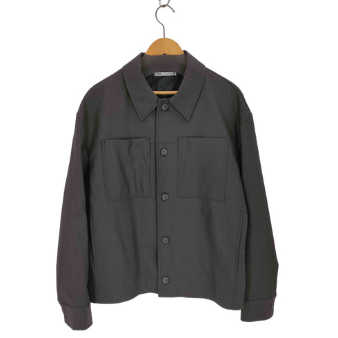 ザラ ZARA ボックス CPOシャツジャケット メンズ import:L