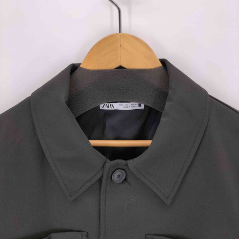 ザラ ZARA ボックス CPOシャツジャケット メンズ import:L
