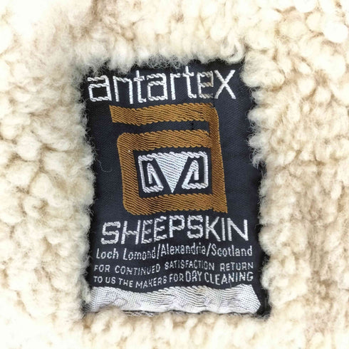 Antartex シープスキン ダブルジップムートンジャケット メンズ