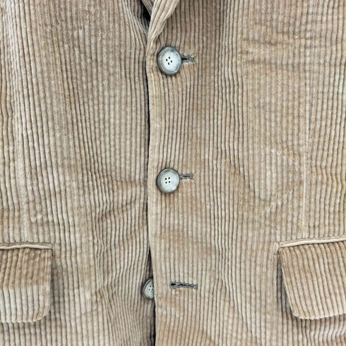 コーデュロイ シングル フロントボタン テーラードジャケット メンズ M