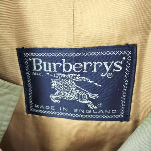 バーバリーズ BURBERRYS イングランド製 ウールライナー付き 裏地ノバチェック 比翼ステンカラー メンズ