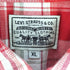 リーバイス Levis チェック ウエスタン ネルシャツ メンズ import:XL