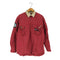トミーヒルフィガー TOMMY HILFIGER 90S~00S アームワッペン ハーフジップ プルオーバーシャツ メンズ import:L