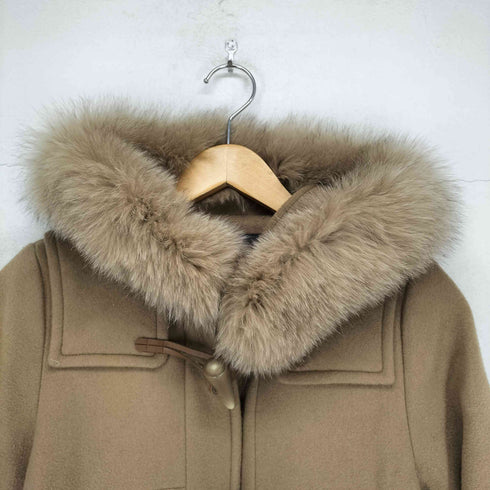シップス SHIPS FUR DUFFLE COAT カシミヤ混 ウールナイロンダッフルコート レディース JPN:36