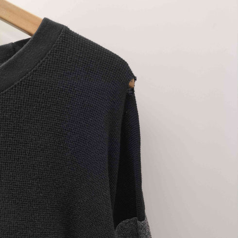 サウスポール SOUTHPOLE 90-00S 3D 刺繍 異素材 切り替え バイカラー ワッフル サーマル L/S カットソー メンズ 3XB