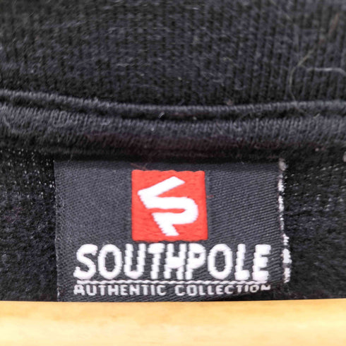 サウスポール SOUTHPOLE 90-00S 3D 刺繍 異素材 切り替え バイカラー ワッフル サーマル L/S カットソー メンズ 3XB