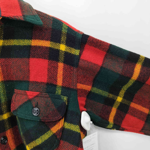 ジョンソンウーレンミルズ Johnson Woolen Mills 90-2000s USA製 チェック柄 長袖ネルシャツ メンズ import:M