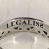 LEGALISS silver925 クロス 波打ち リング メンズ 16号
