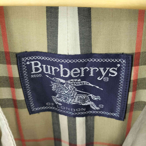 バーバリーズ BURBERRYS 裏地ノバチェック 比翼ステンカラー メンズ 38 short