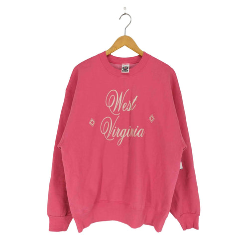 マンシングウェア Munsingwear 90s 発砲プリントクルーネックスウェット メンズ L