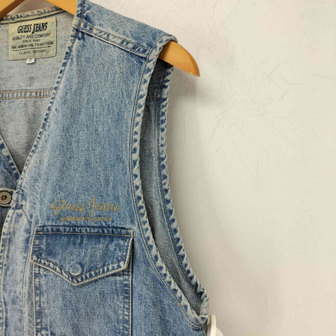 ゲスジーンズ GUESS JEANS 90-00s USA製 デニムベスト メンズ import:S