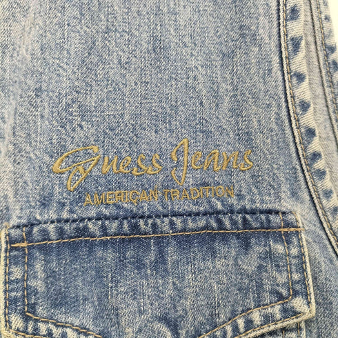 ゲスジーンズ GUESS JEANS 90-00s USA製 デニムベスト メンズ import:S