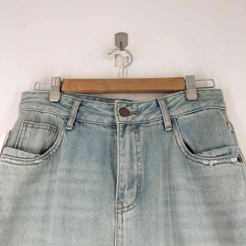 ワイドストレートデニムパンツ メンズ