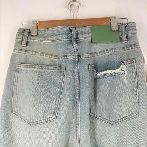 ワイドストレートデニムパンツ メンズ