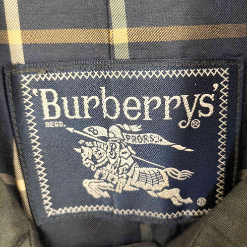 バーバリーズ BURBERRYS 裏地チェック柄 比翼ステンカラー コート メンズ