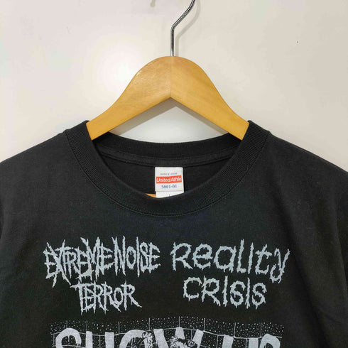 ハードコア パンク クラストパンク アートワーク プリント S/S Tシャツ メンズ JPN:L