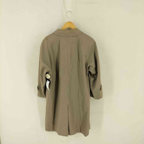 バーバリーズ BURBERRYS イングランド製 裏地チェック柄 比翼ステンカラーコート メンズ