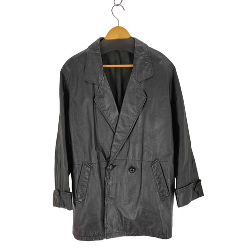 COW LEATHER カウレザーダブルブレストジャケット メンズ FREE
